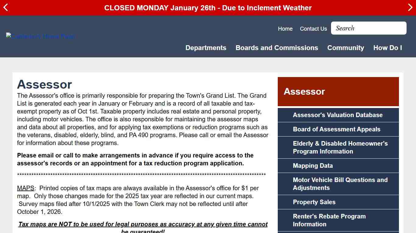 Assessor Canterbury CT